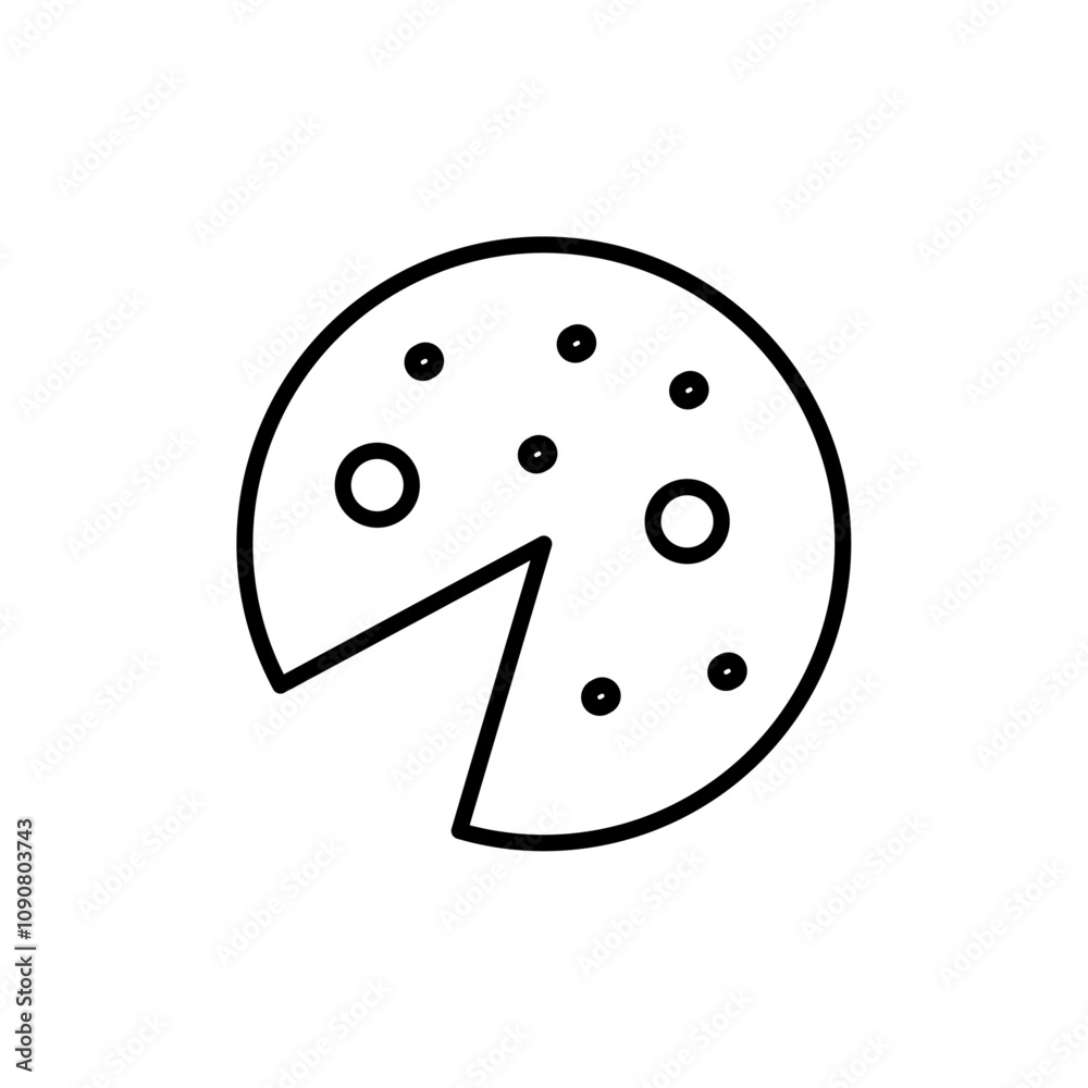 Poster Cookie icon web design in vector