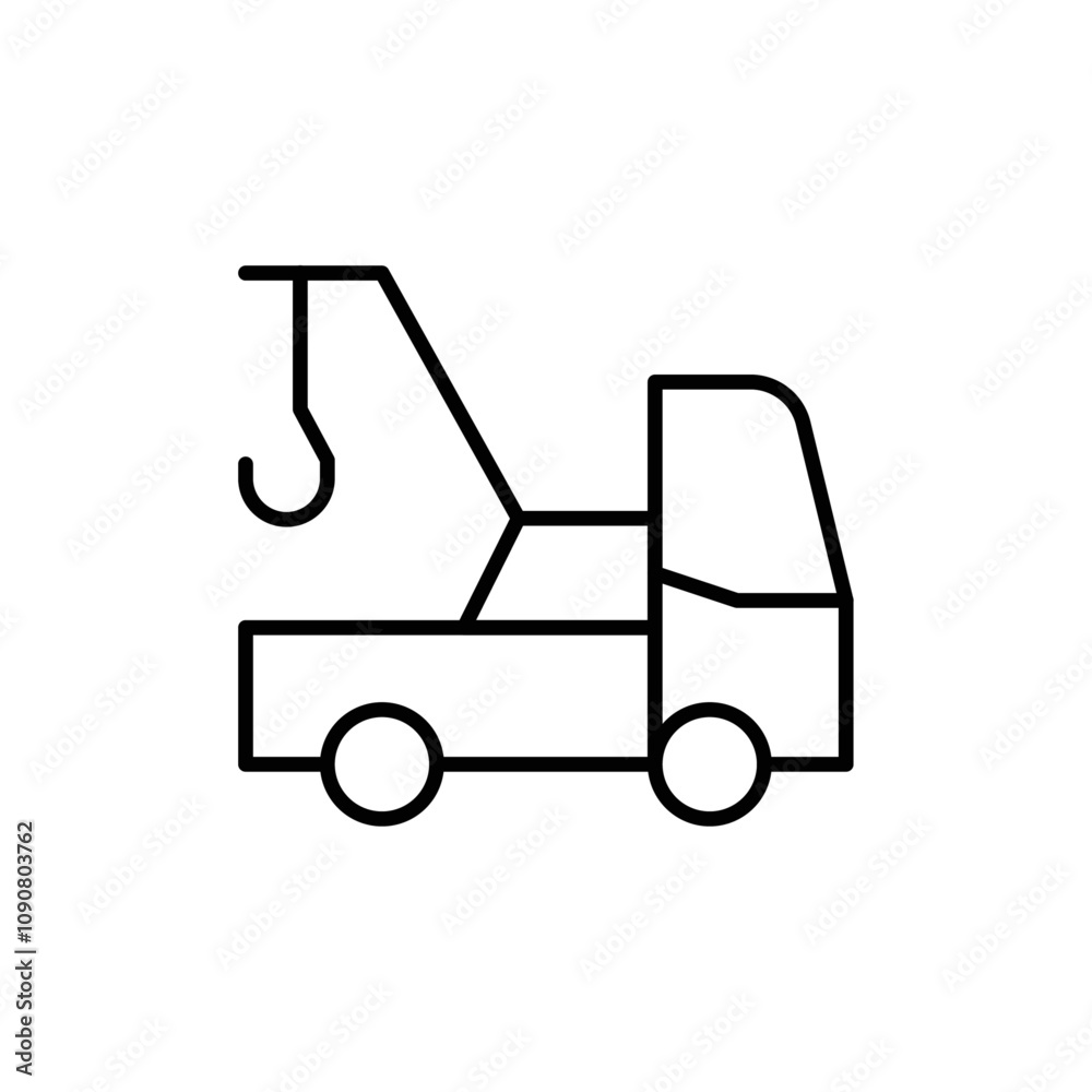 Poster Crane icon web design in vector