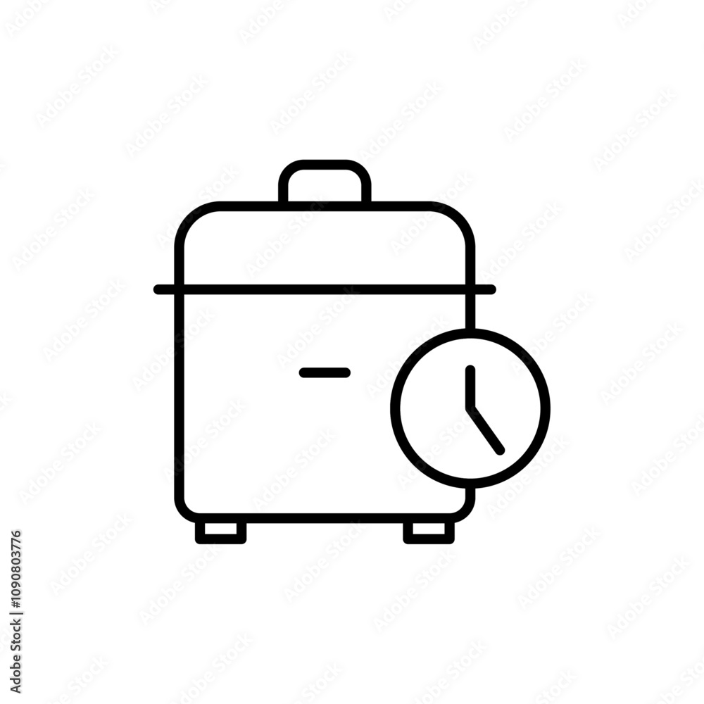 Poster Cooking time icon web design in vector