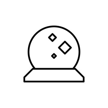 recommend clip art: Crystal ball icon web design in vector