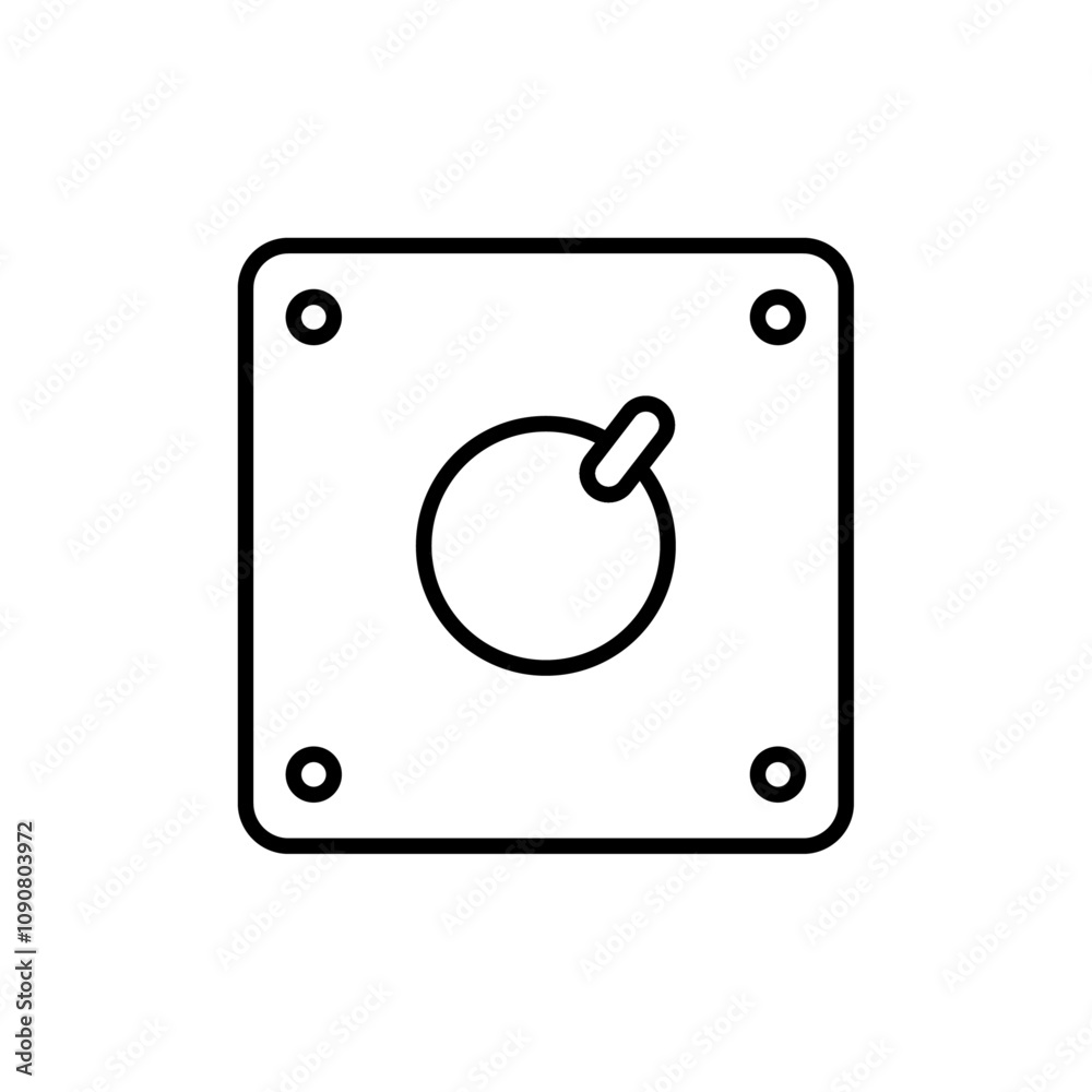 Poster Dimmer icon web design in vector