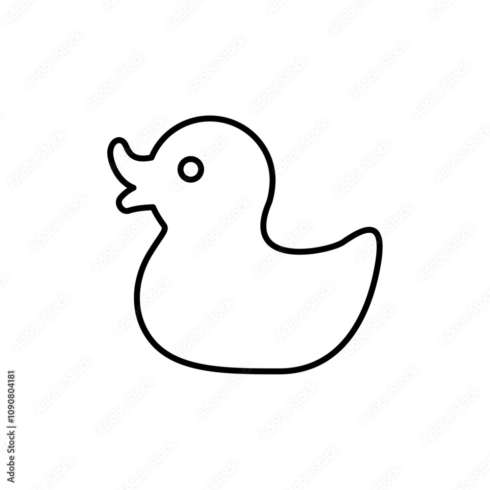 Poster Duck icon web design in vector