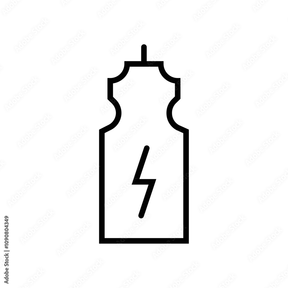 Poster energy drink icon web design in vector