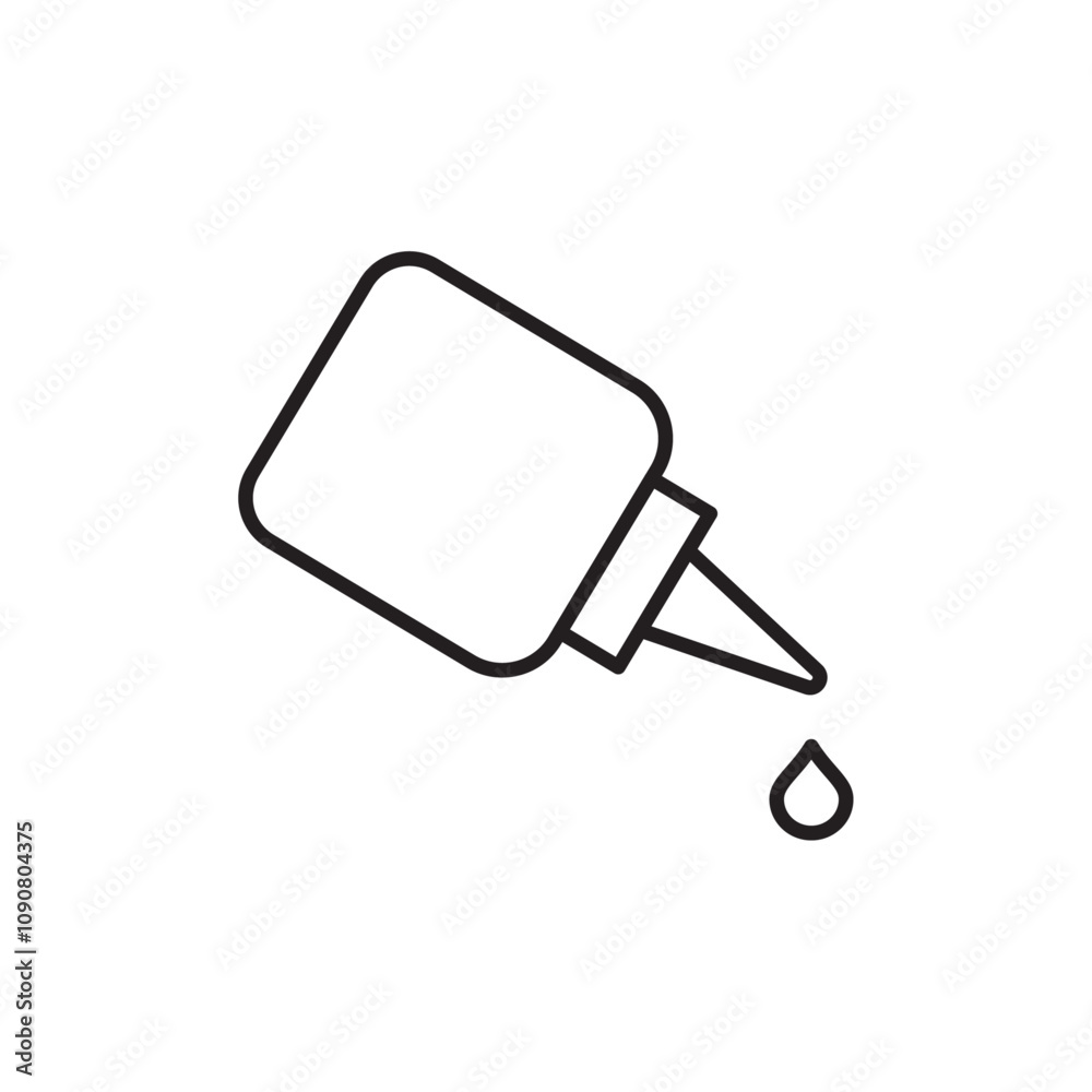 Poster eye drop icon web design in vector