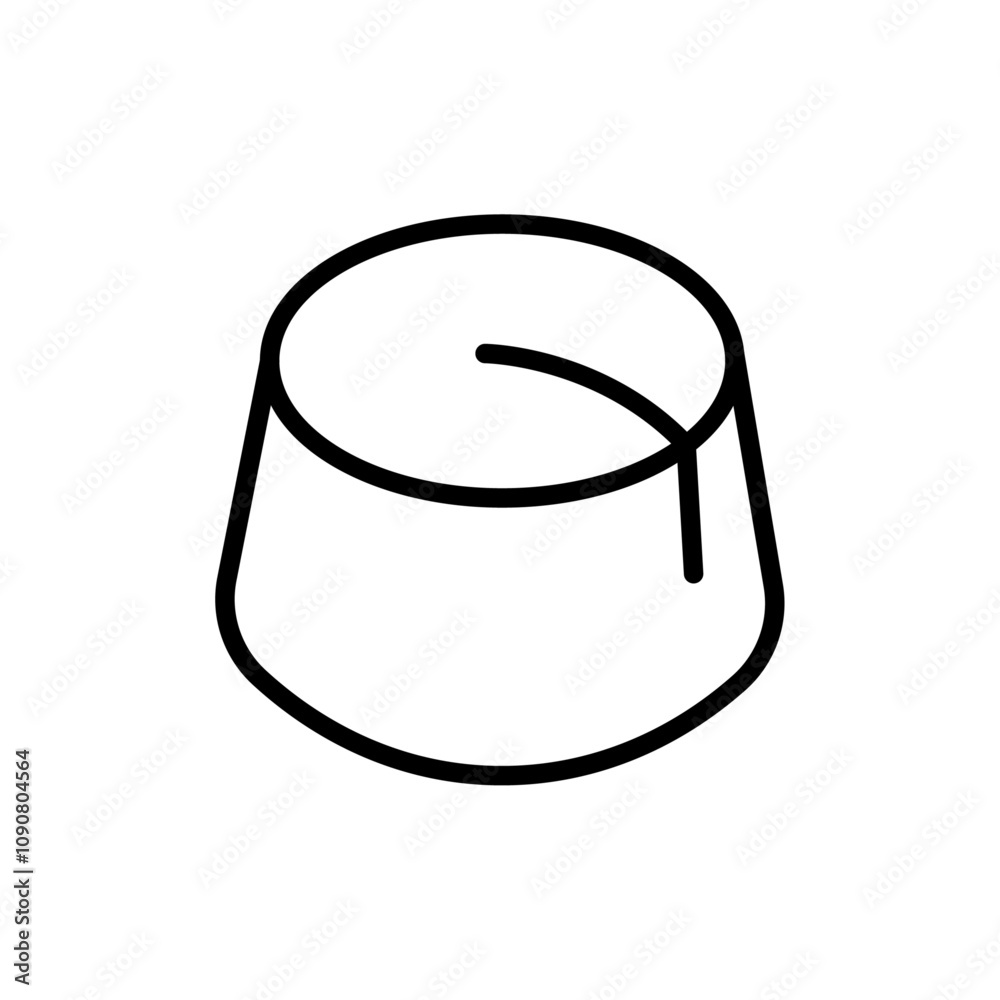 Poster Fez hat icon web design in vector