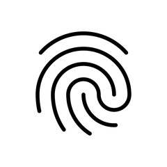 Fingerprint icon web design in vector