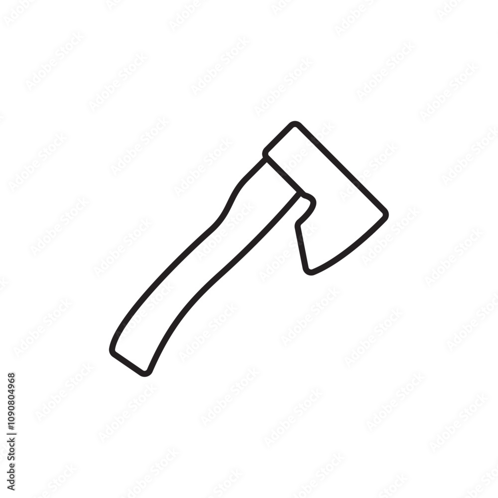 Aufkleber hatchet icon web design in vector