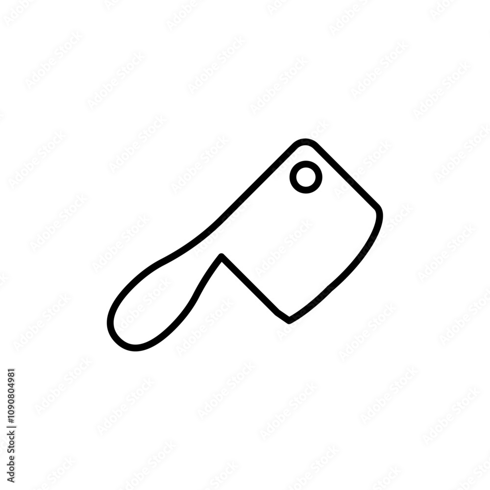 Poster hatchet icon web design in vector