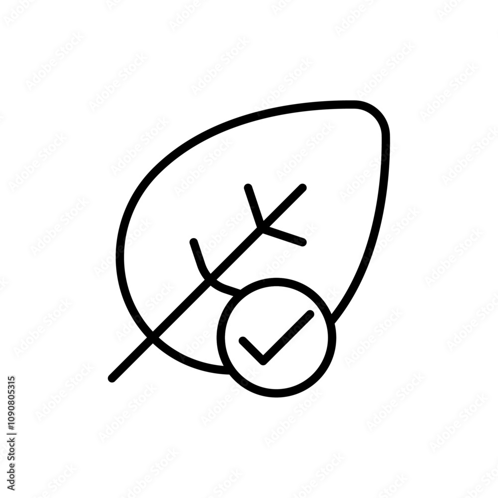 Aufkleber hypoallergenic tested icon web design in vector
