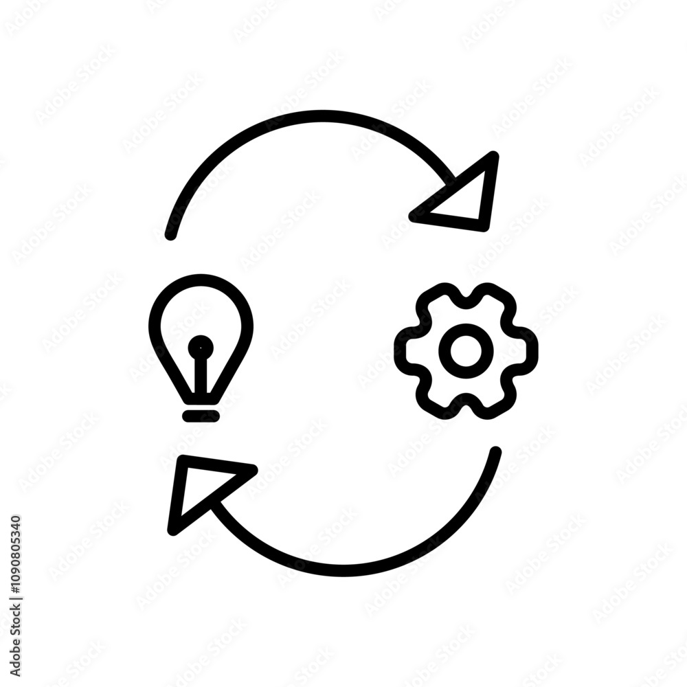 Aufkleber Implementation icon web design in vector