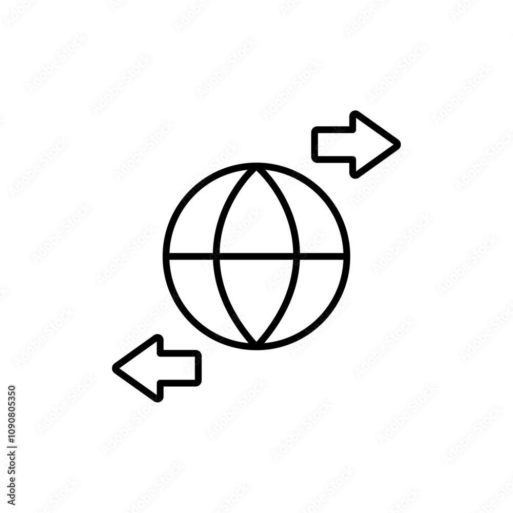 Poster import and export icon web design in vector