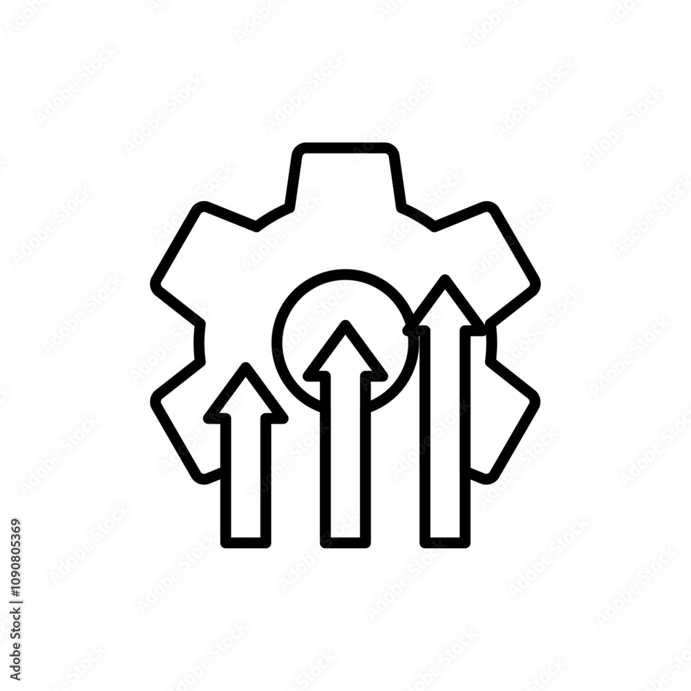 Poster improvement icon web design in vector