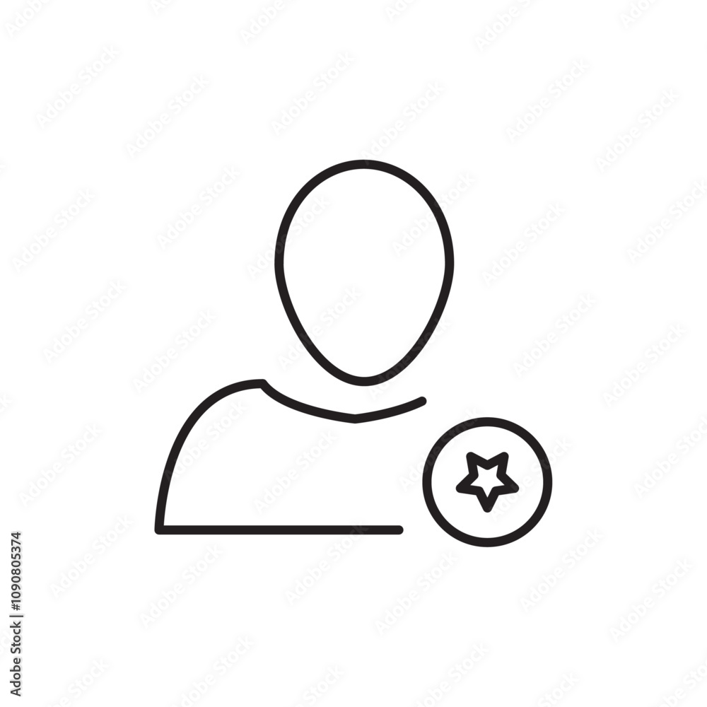 Poster influencer icon web design in vector
