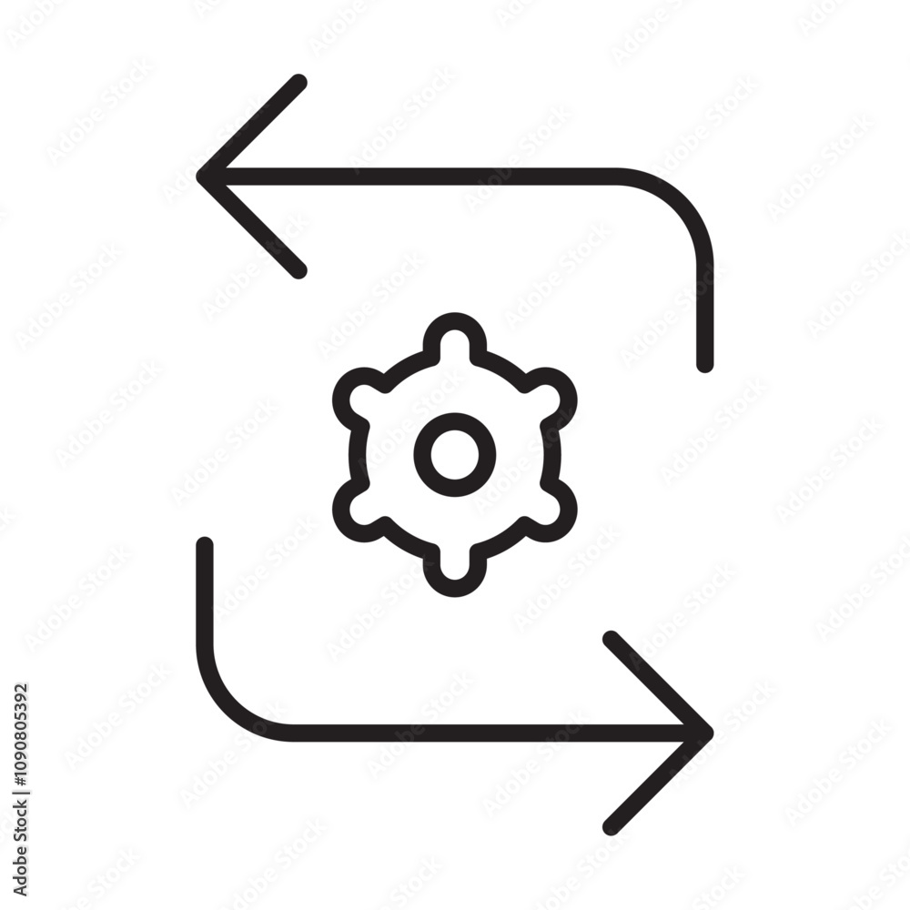 Poster Implementation icon web design in vector