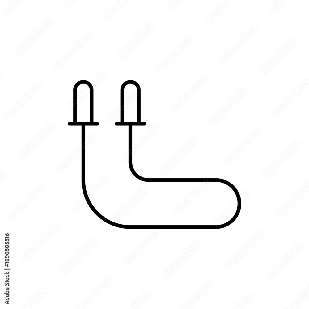 Poster Jump rope icon web design in vector