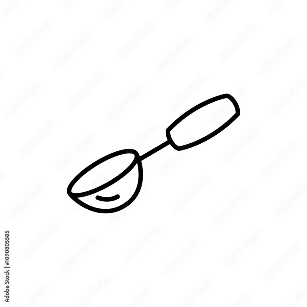 Aufkleber Ladle icon web design in vector