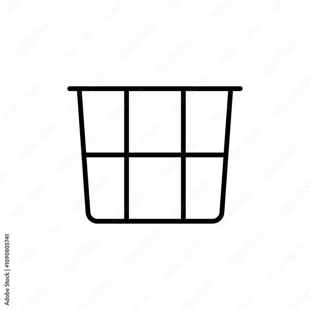 Aufkleber laundry basket icon web design in vector