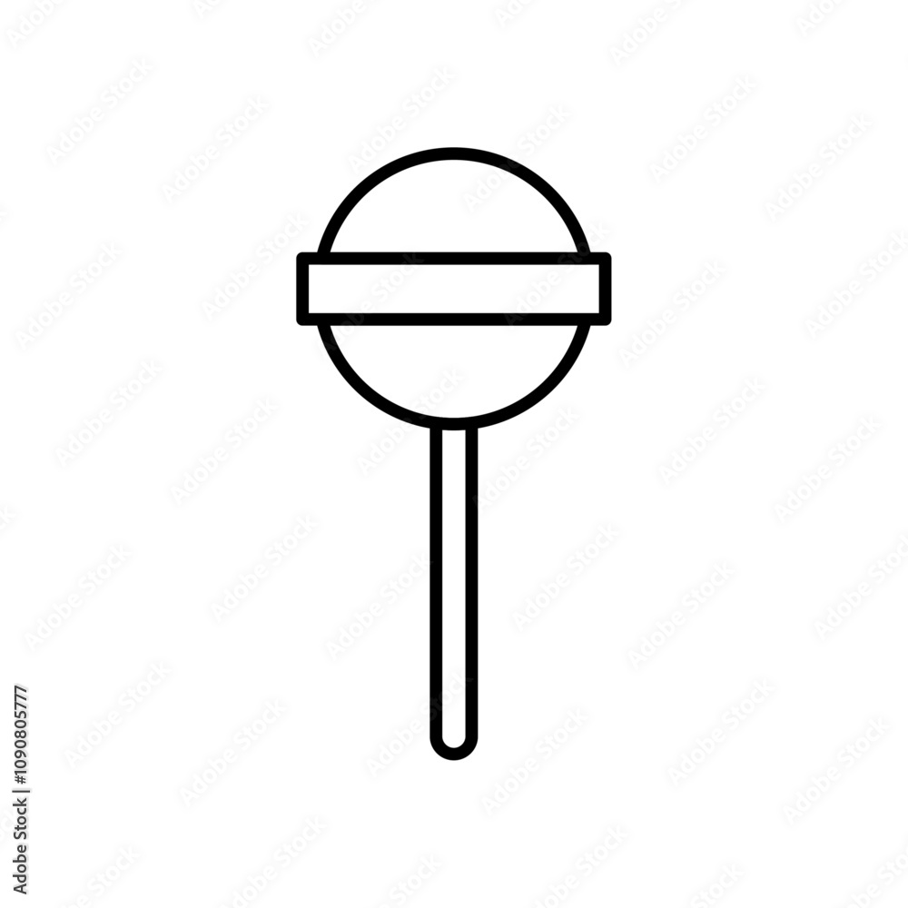 Poster Lollypop icon web design in vector