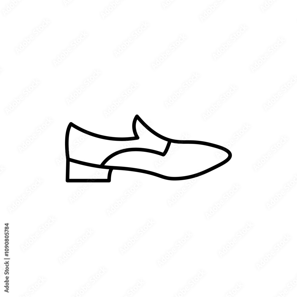 Poster Loafer icon web design in vector