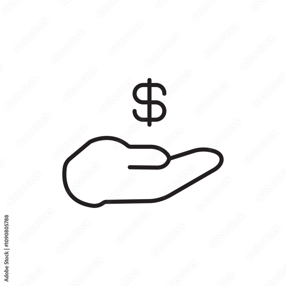 Poster loan icon web design in vector