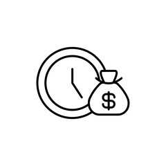 Long term investment icon web design in vector