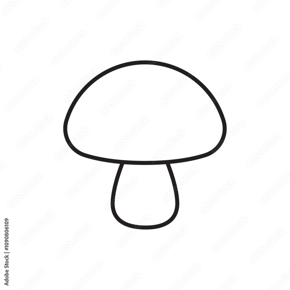 Poster Mushroom icon web design in vector
