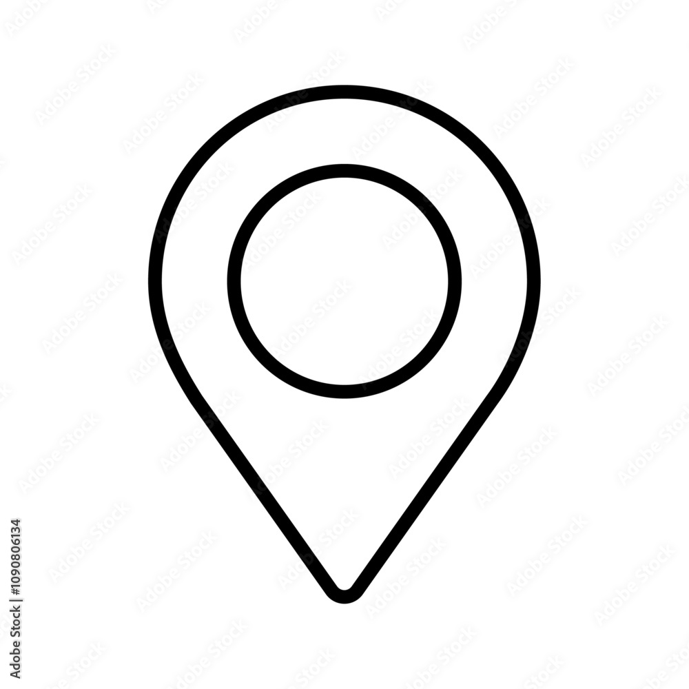 Poster Navigation pin icon web design in vector