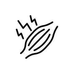 Fototapeta premium Myalgia icon web design in vector