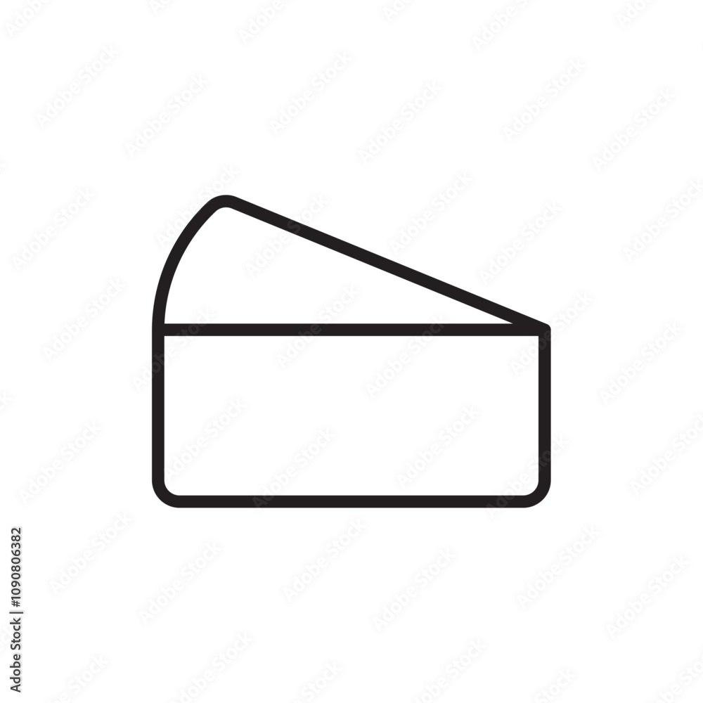 Poster parmesan icon web design in vector