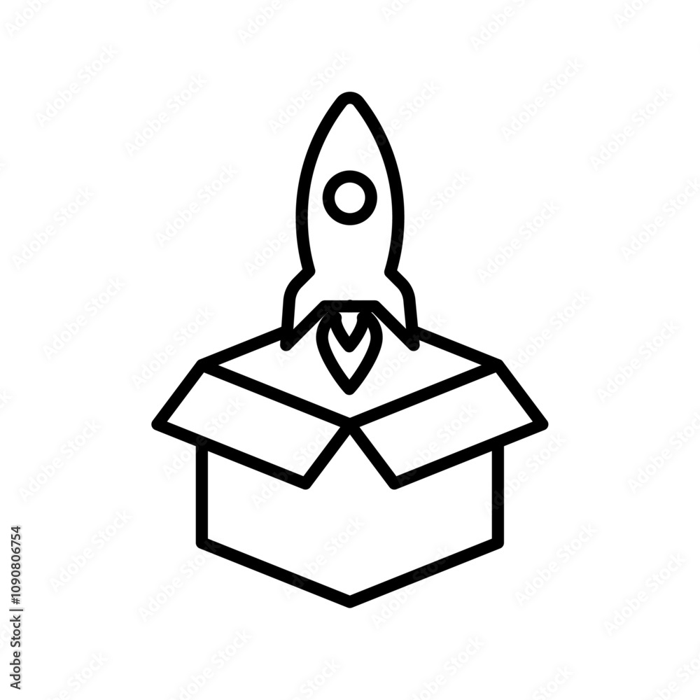 Poster product release icon web design in vector
