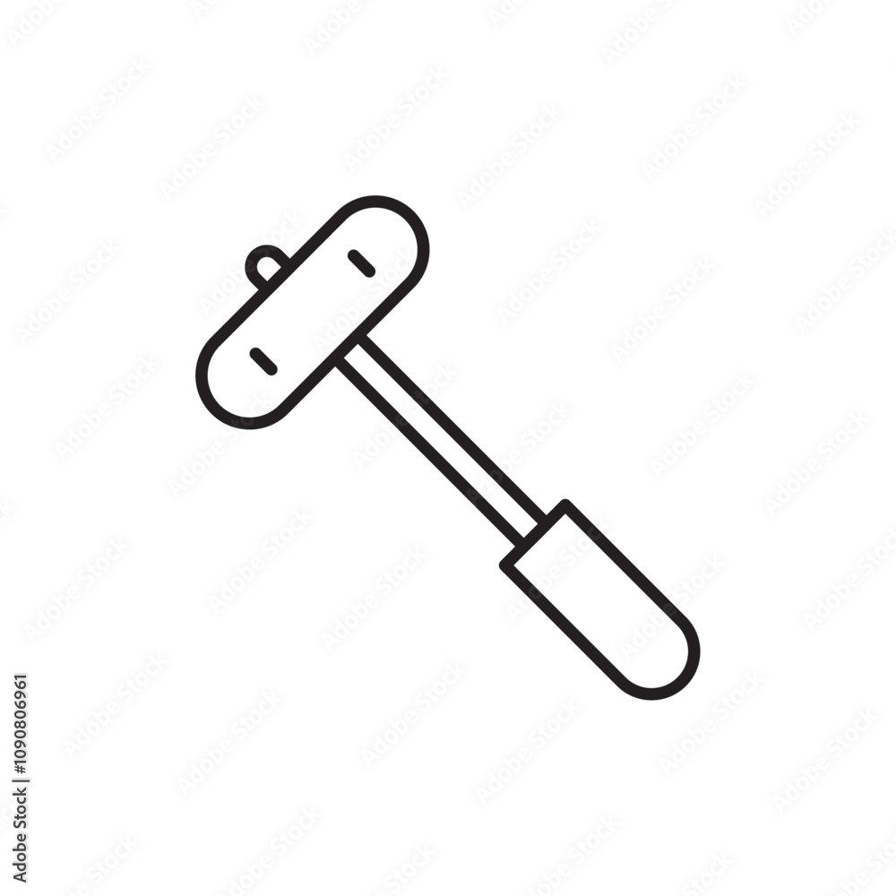 Aufkleber Reflex hammer icon web design in vector