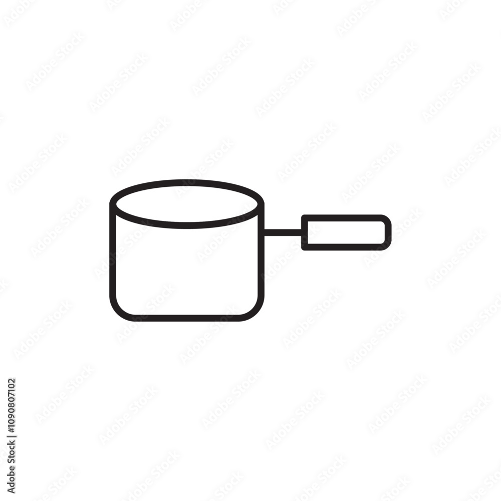 Poster Sauce pan icon web design in vector
