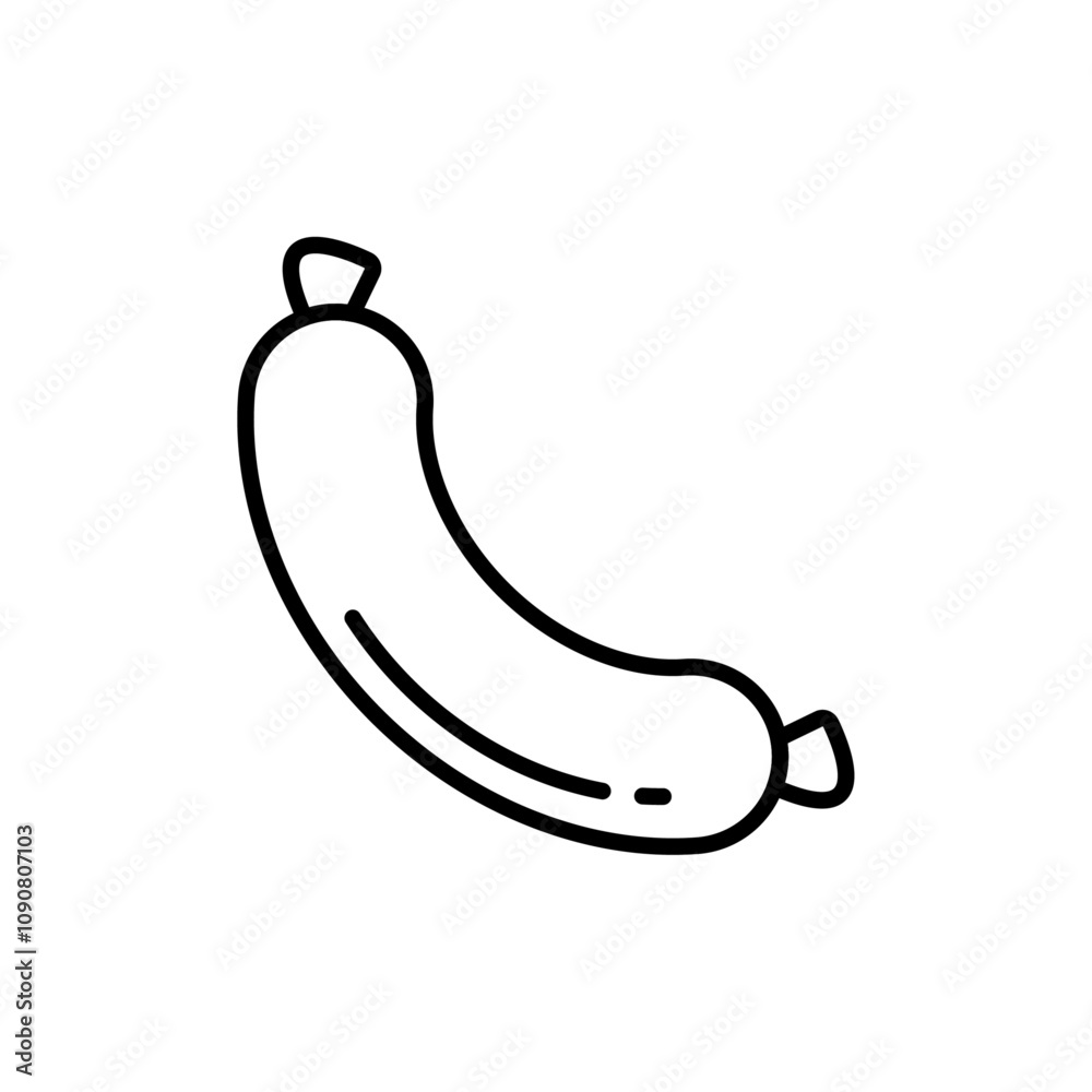 Poster Sausage icon web design in vector