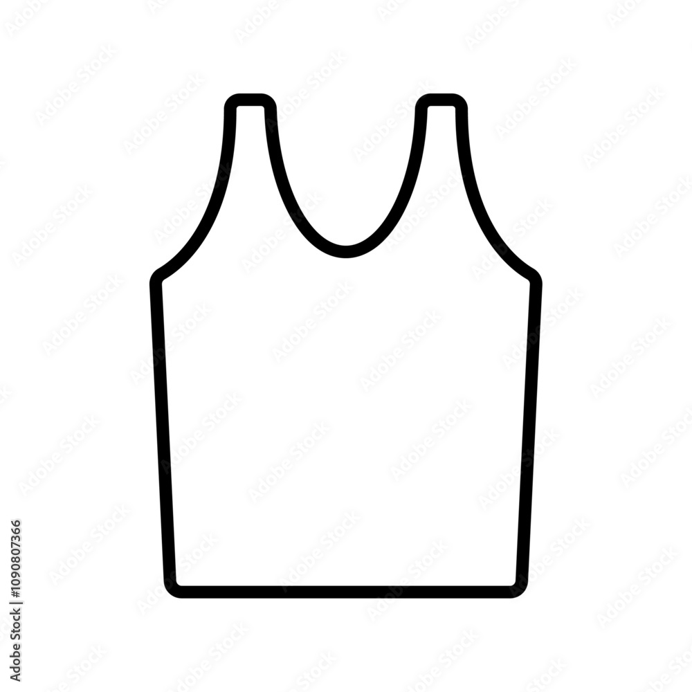 Aufkleber sleeveless shirt icon web design in vector
