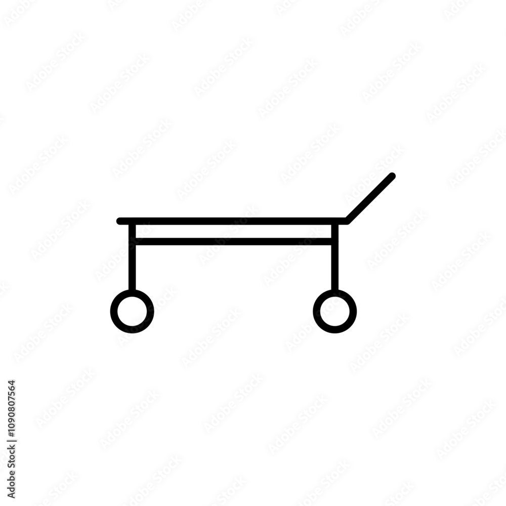 Poster Stretcher icon web design in vector