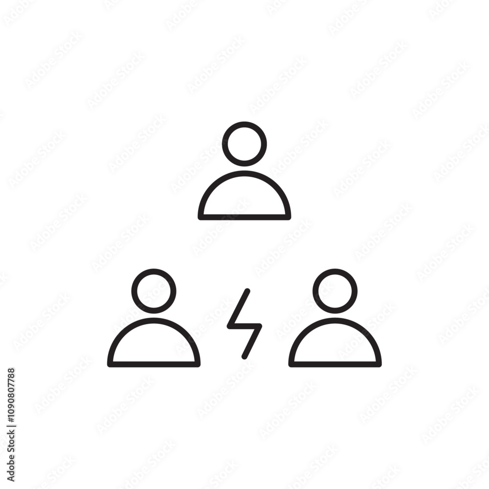 Aufkleber Third party icon web design in vector