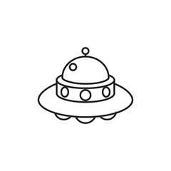 UFO icon web design in vector