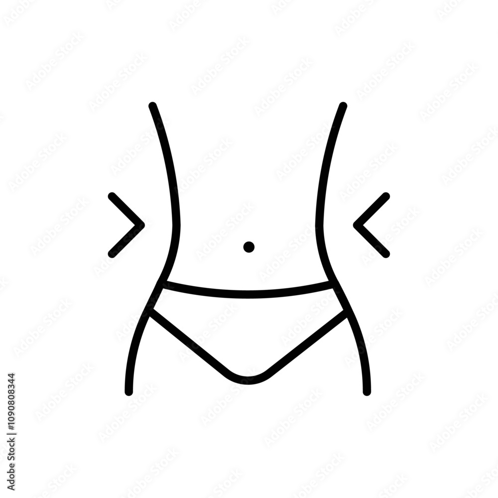 Poster weight loss icon web design in vector