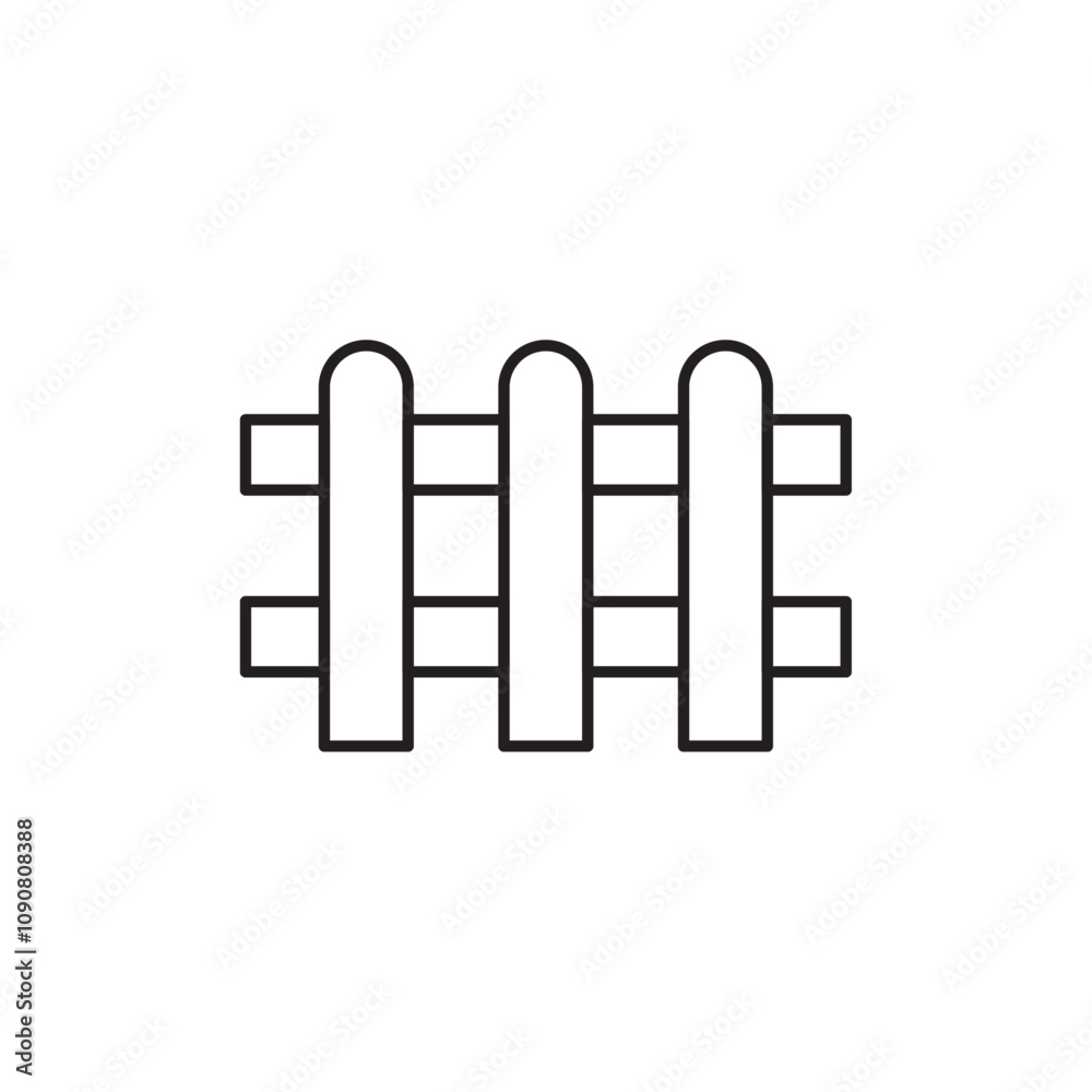 Poster Yard icon web design in vector