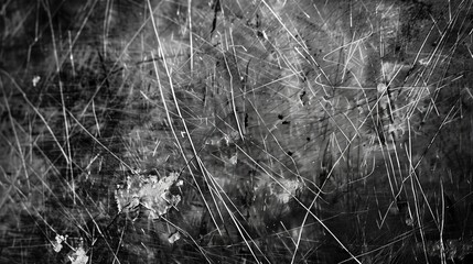Abstract scratched surface with grunge texture and dark tones