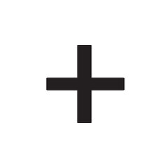 Fototapeta premium mathematical plus sign on a transparent background, add, add, flat icon of the add sign