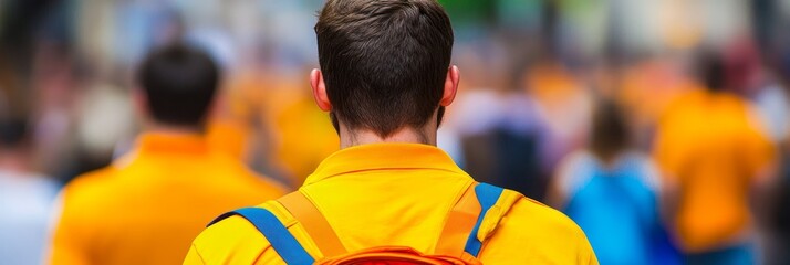 Close Up Of A Man Wearing Orange Shirt, Highlighting National Day For Truth And Reconciliation.