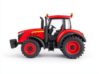 Obraz premium Tractor for farming, isolated on white background