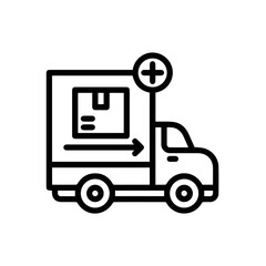 Truck icon symbol vector image illustration
