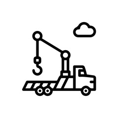 Truck icon symbol vector image illustration
