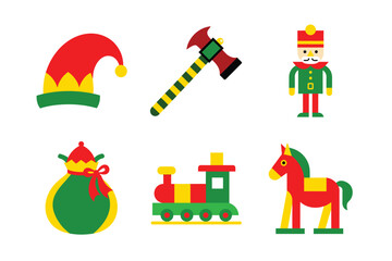 Santa’s Workshop Bundle - Festive Toy and Christmas Vector Set