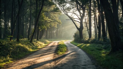 Obraz premium Image 19 A path diverging in the woods