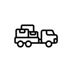 Truck icon symbol vector image illustration
