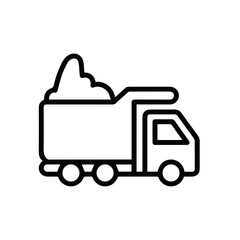 Truck icon symbol vector image illustration
