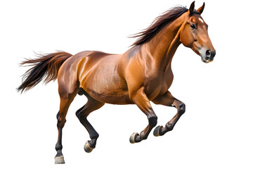 Obraz premium Brown horse isolated on transparent background